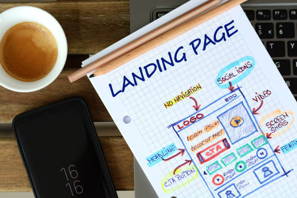 What is a landing page diagram