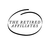 The retired affiliates logo in black on a white background