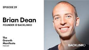 What is backlinko.com founder Brian Dean photo headshot.