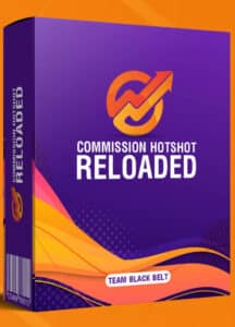Commission Hotshot book cover in purple on an orange background