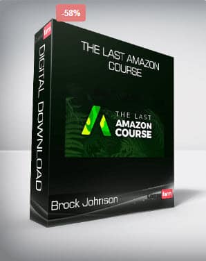 The Last Amazon Course book in black with white writing and a bright green logo