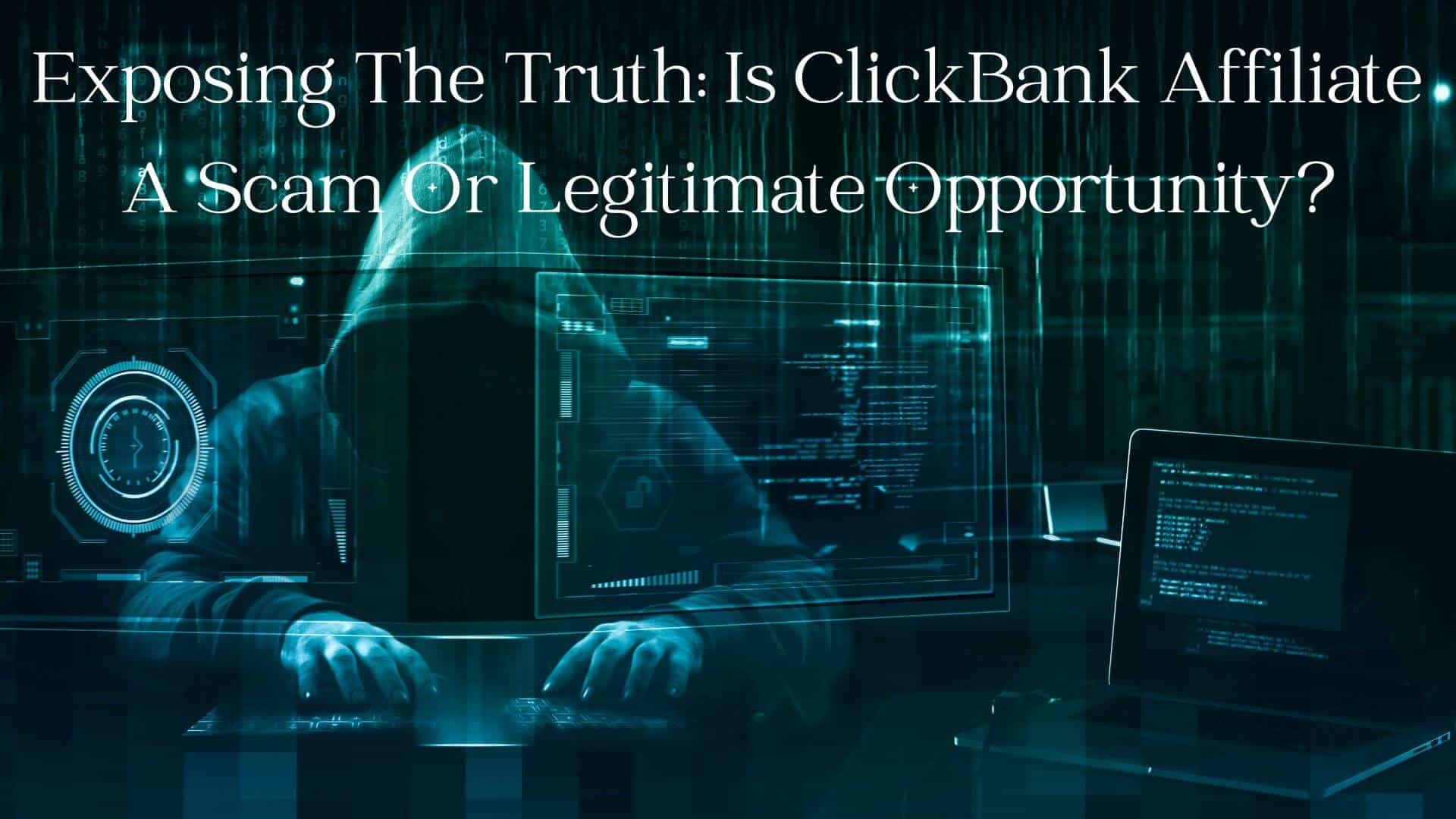 Exposing The Truth: Is ClickBank Affiliate A Scam Or Legitimate Opportunity?