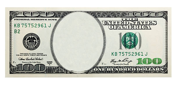 Digitally erased art of a dollar banknote